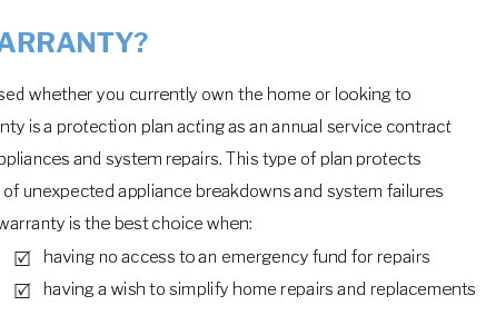 home maintenance insurance